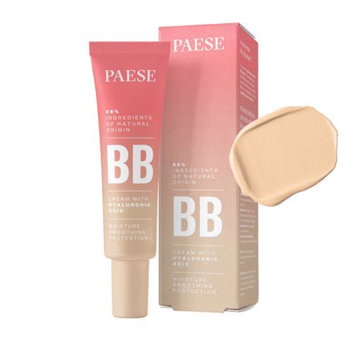 PAESE BB CREAM CU ACID HIALURONIC - 02 BEIGE, 30 ml