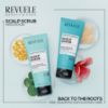 Revuele scalp scrub detoxifying and soothing product line