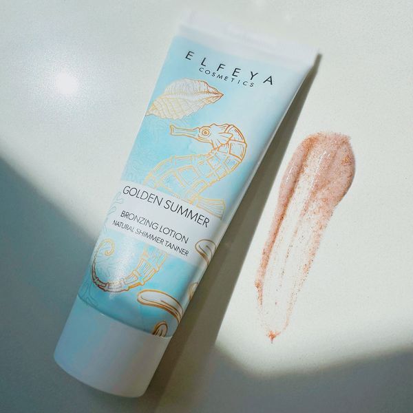 Elfeya golden summer bronzing lotion swatch