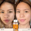 REN RADIANCE READY STEADY GLOW DAILY AHA TONIC before and after model