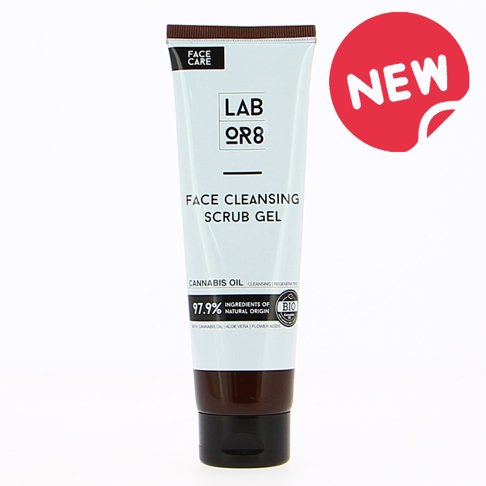 LABOR8 HEMP FACE CLEANSING SCRUB GEL