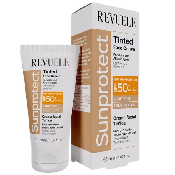 Revuele sunprotect tinted face cream light tint spf 50