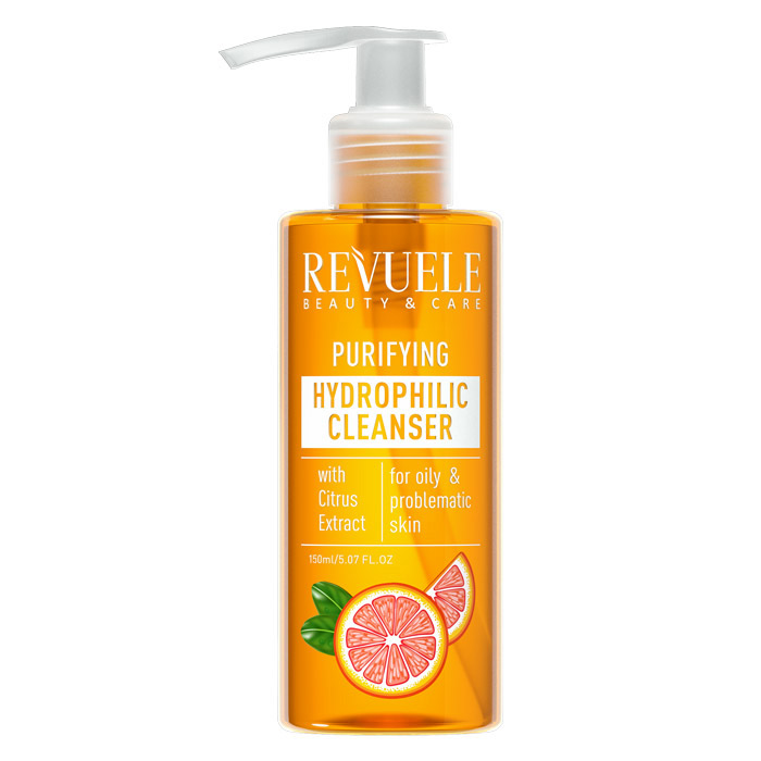 REVUELE CLEANSER HIDROFILIC PURIFIANT CU EXTRACT DE CITRICE, 150 ml