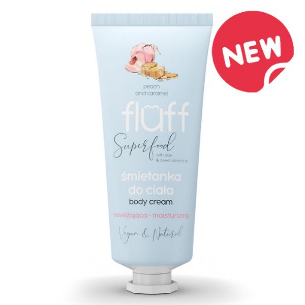 FLUFF BODY CREAM MOISTURIZING PEACH & CARAMEL, 150 ml