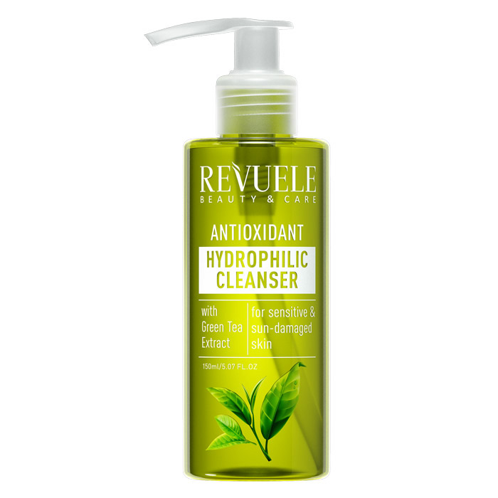 REVUELE CLEANSER HIDROFILIC ANTIOXIDANT CU EXTRACT DE CEAI VERDE, 150 ml