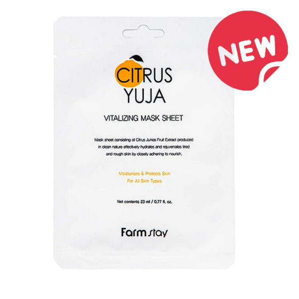 FARMSTAY CITRUS YUJA VITALIZING MASK SHEET