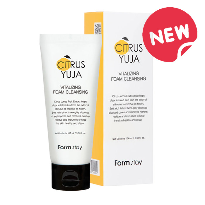 FARMSTAY CITRUS YUJA SPUMA REVITALIZANTA PENTRU CURATAREA TENULUI, 100 ml