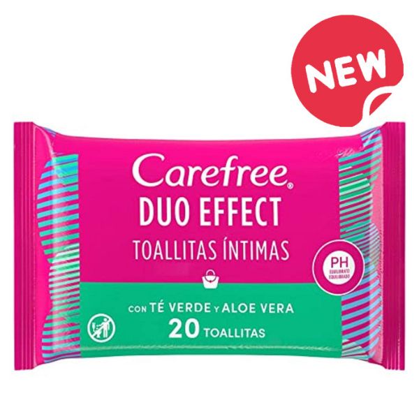 CAREFREE ALOE VERA INTIMATE WIPES 20 UNITS