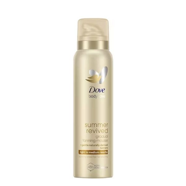 DOVE SUMMER REVIVED LIGHT TO MEDIUM GRADUAL SELF TAN BODY MOUSSE, 150 ml